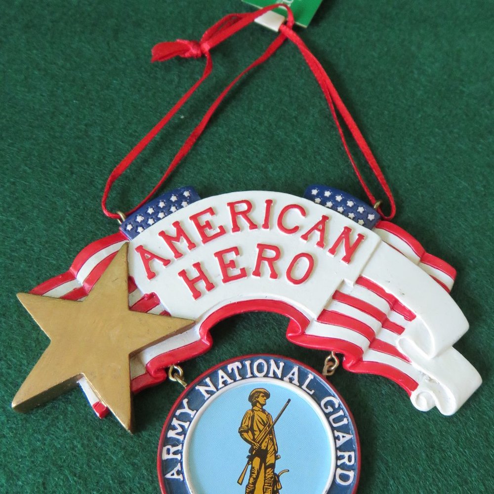 American Hero Army National Guard Ornament